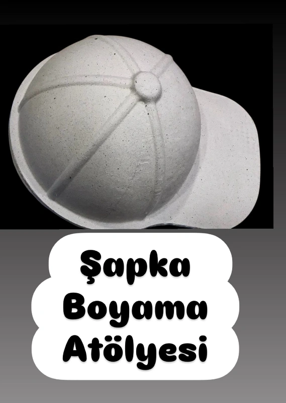 ŞAPKA BOYAMA ATÖLYESİ BOYA FIRÇA DAHİL